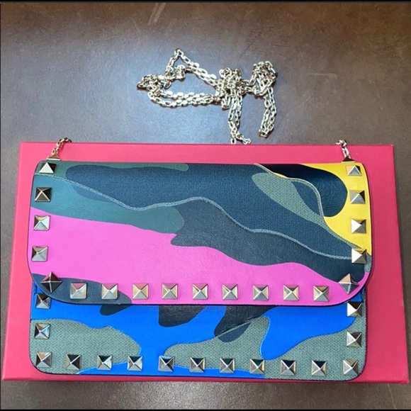Valentino Handbags - ⚡️FLASH $599😱⚡️SALE🔥🔥
‼️VALENTINO💙💚🖤💛💓Rockstud Camo crossbody